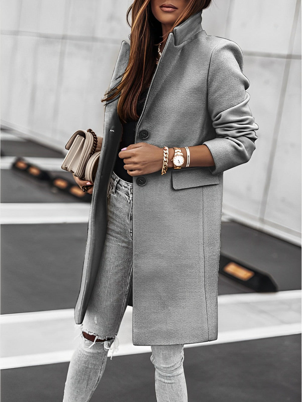 Ellery - Women's Long Double Breasted Coat