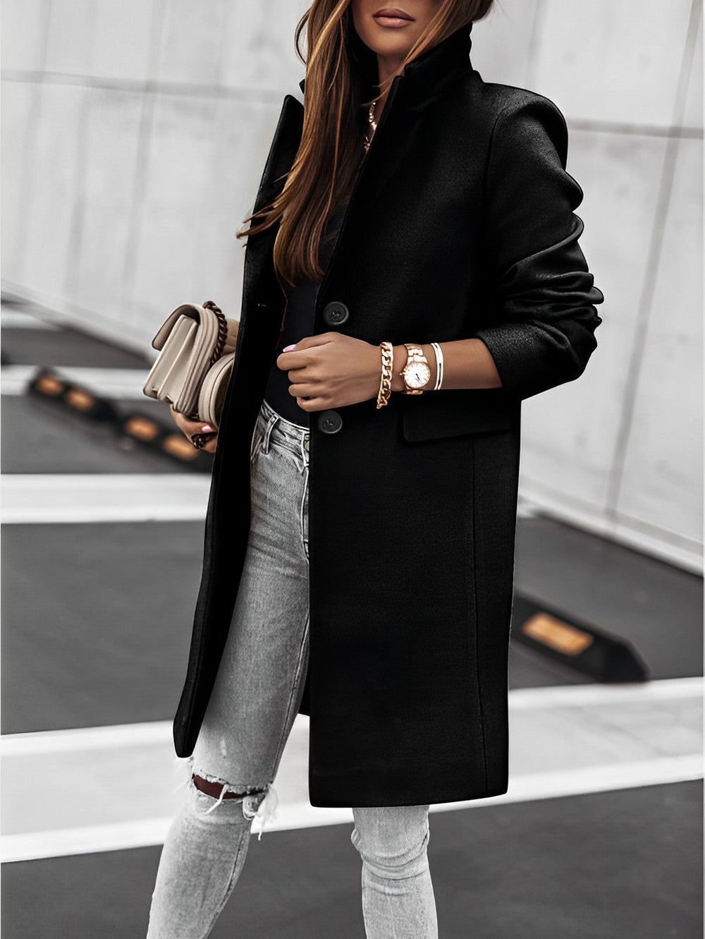 Ellery - Women's Long Double Breasted Coat