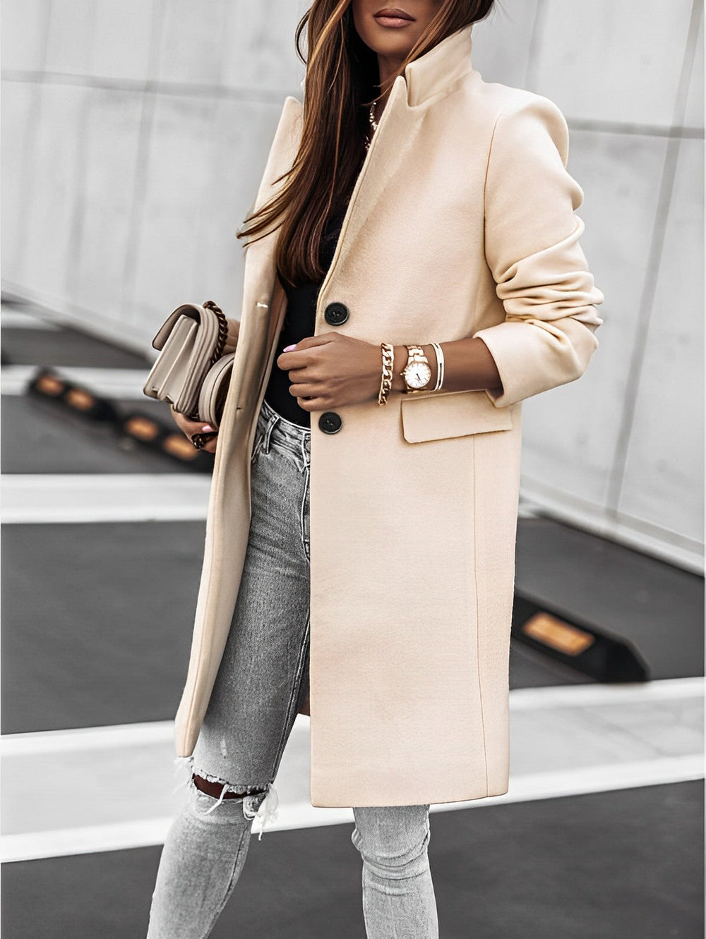 Ellery - Women's Long Double Breasted Coat