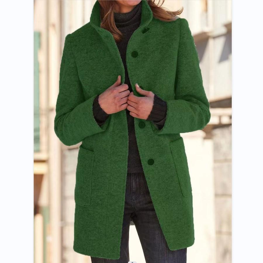 Elowen - Women's Stand Collar Coat