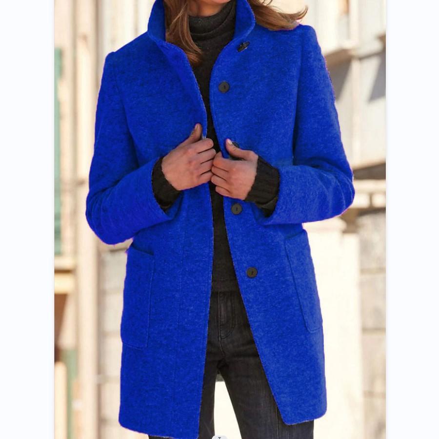 Elowen - Women's Stand Collar Coat