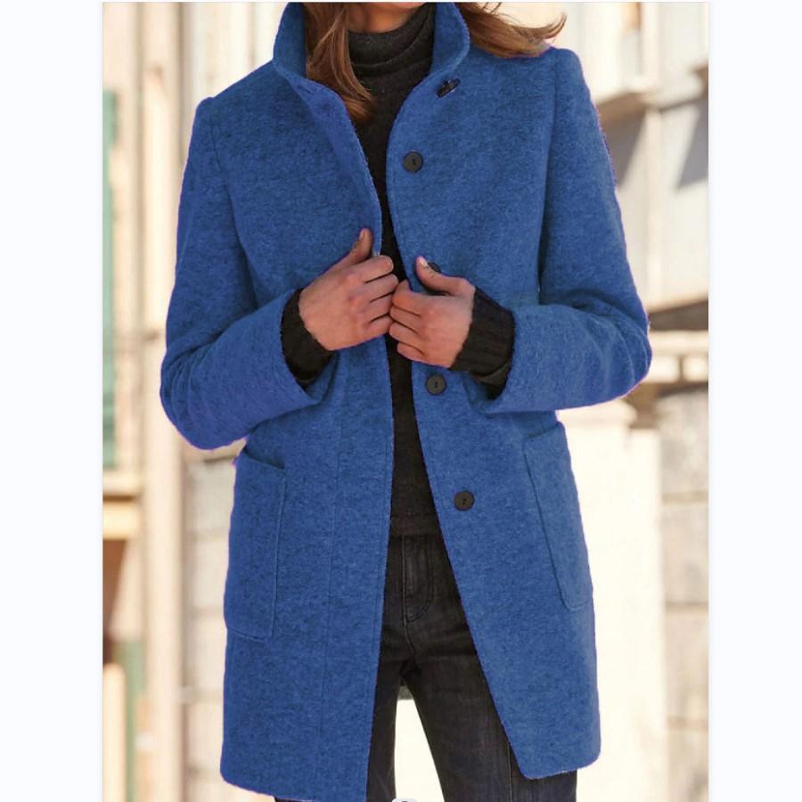 Elowen - Women's Stand Collar Coat