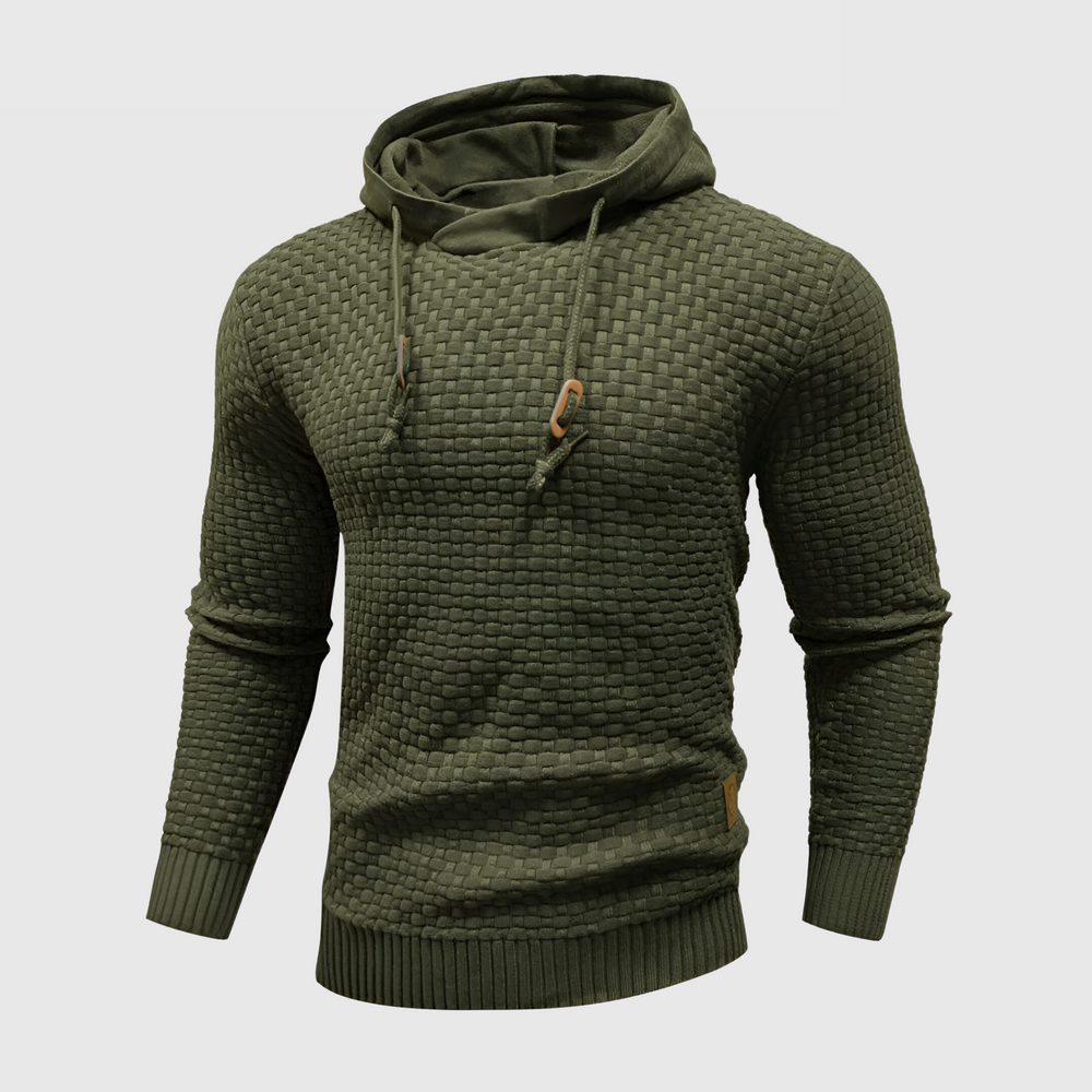 Emeric - Men's Knit Pullover Hoodie