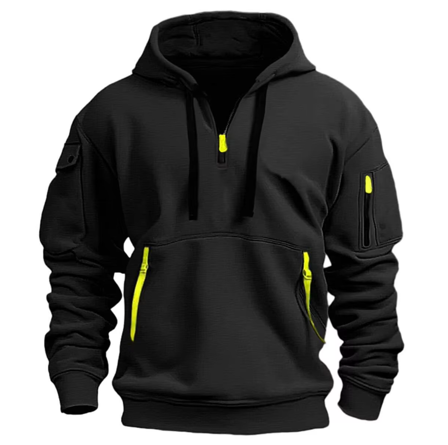Ephraim - Men's Fleece Half Zip Hoodie