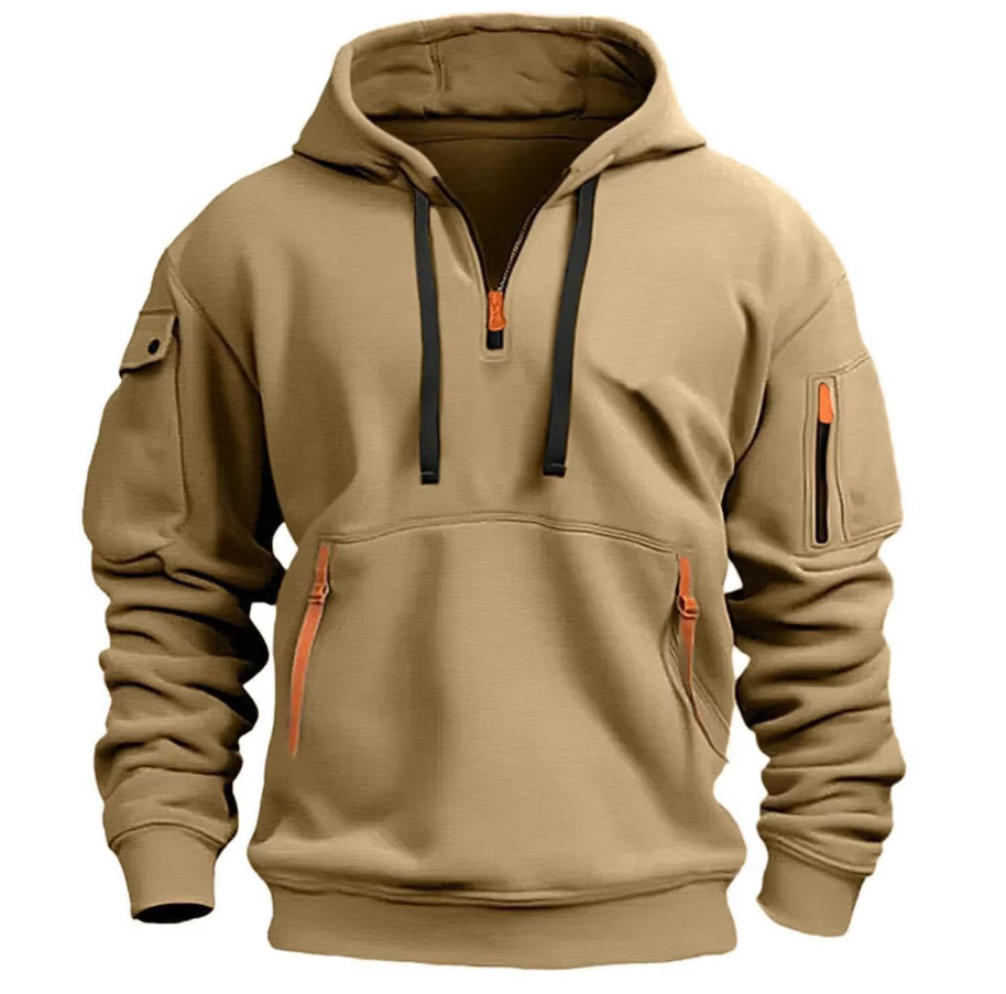 Ephraim - Men's Fleece Half Zip Hoodie