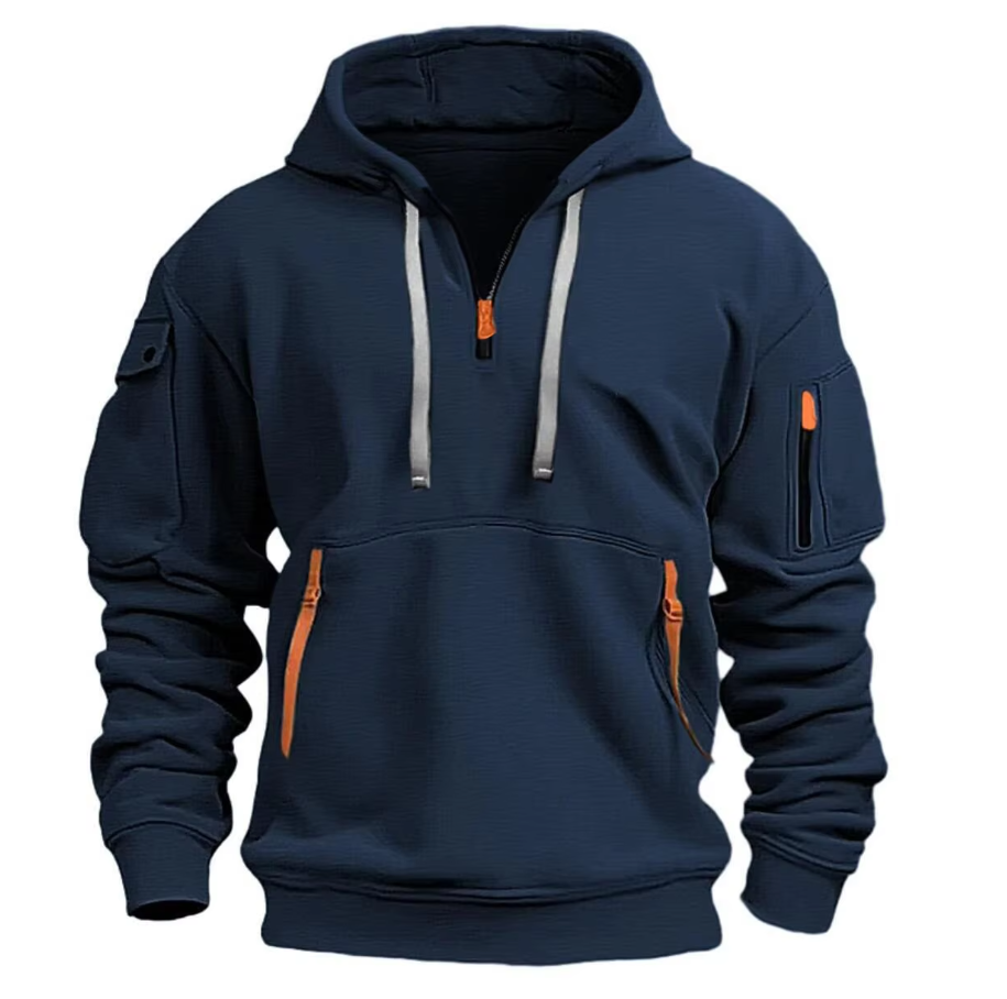 Ephraim - Men's Fleece Half Zip Hoodie