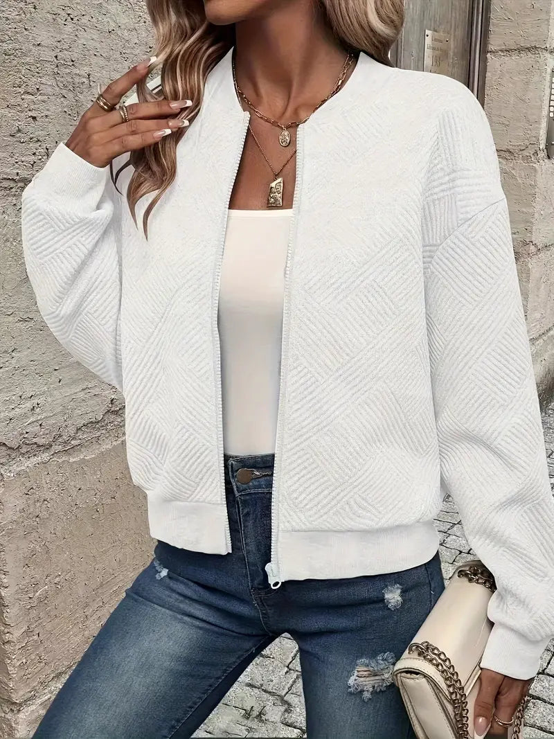 Estelle - Women's Knit Zip Up Cardigan