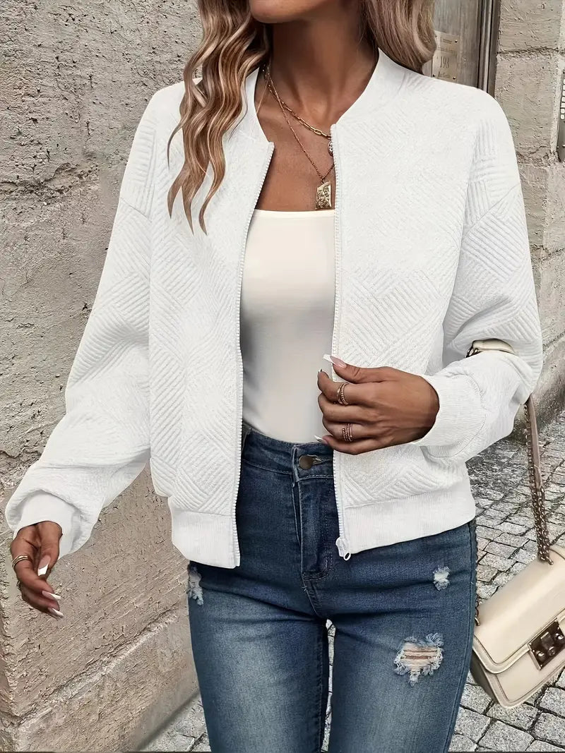 Estelle - Women's Knit Zip Up Cardigan