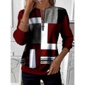Etta - Women's Color Block Crew Neck Sweater