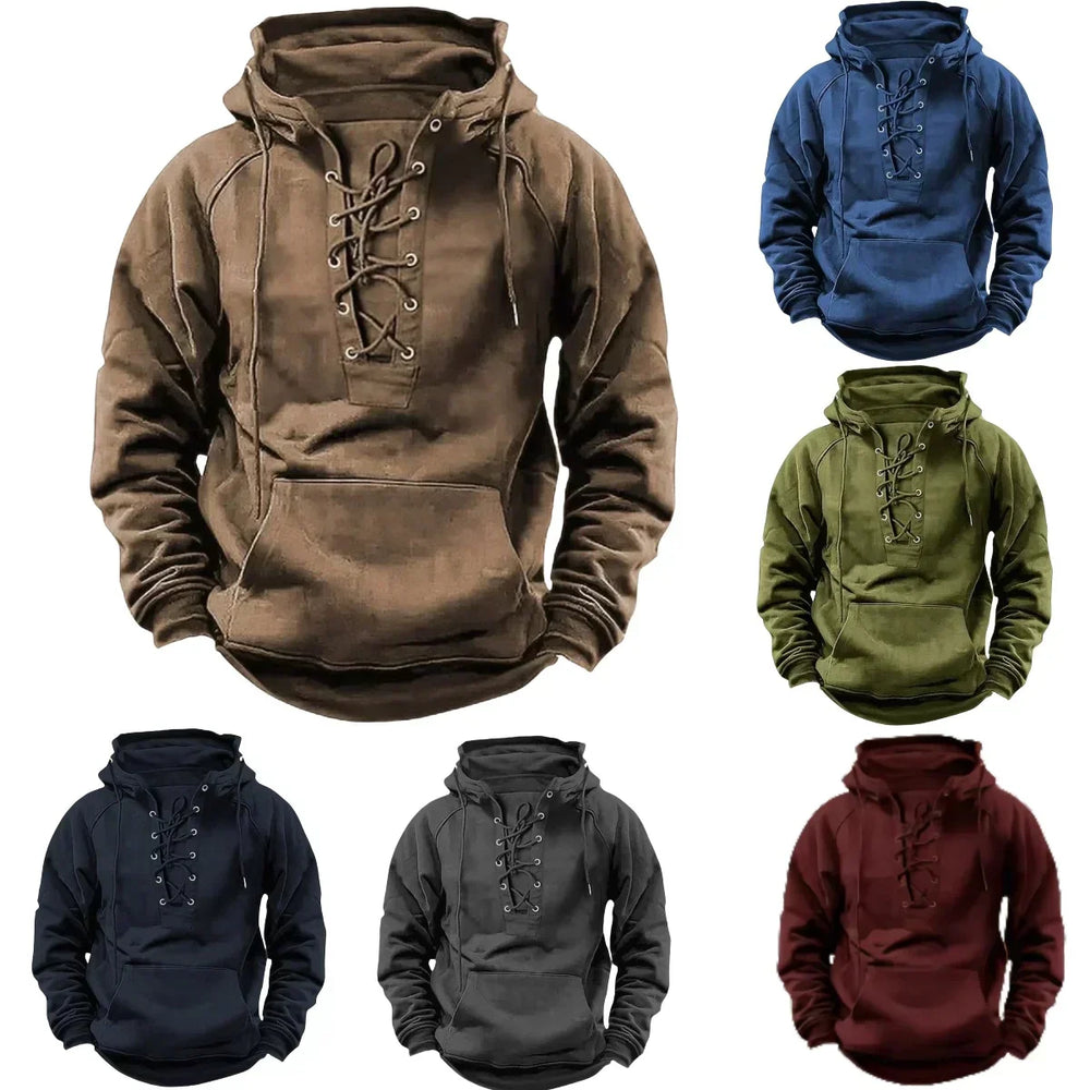 Everett - Men's Pullover Vintage Hoodie