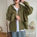 Everly - Women's Zip Up Hooded Cardigan