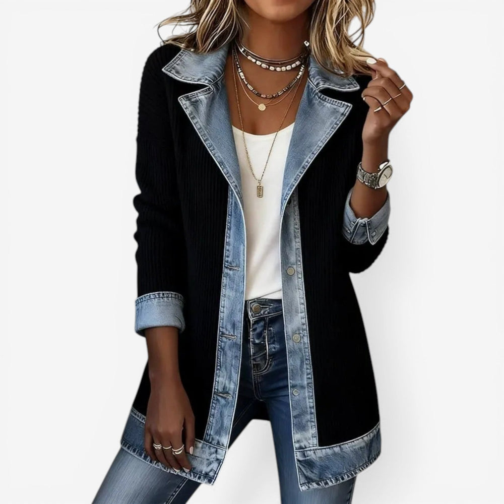 Harriet - Women's Denim Knit Jacket