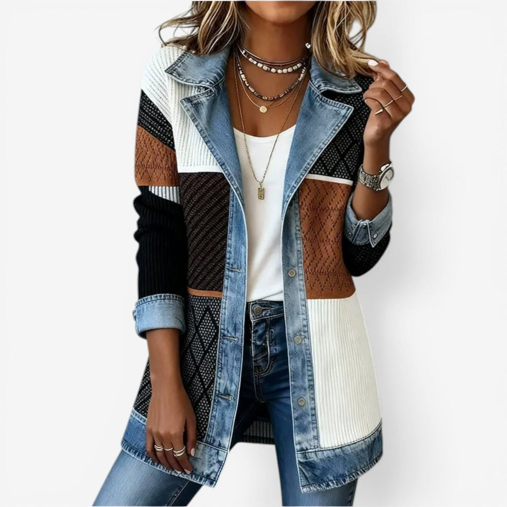 Harriet - Women's Denim Knit Jacket