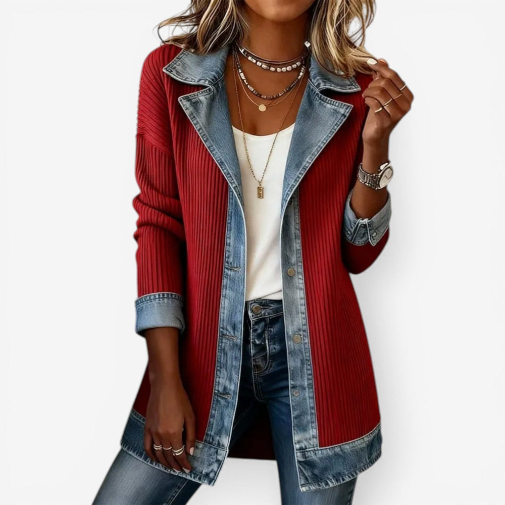Harriet - Women's Denim Knit Jacket