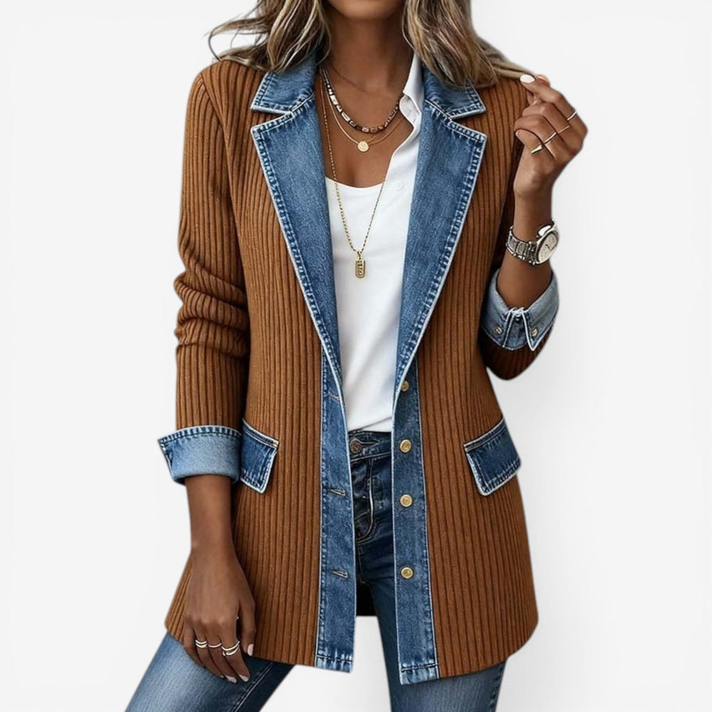 Harriet - Women's Denim Knit Jacket
