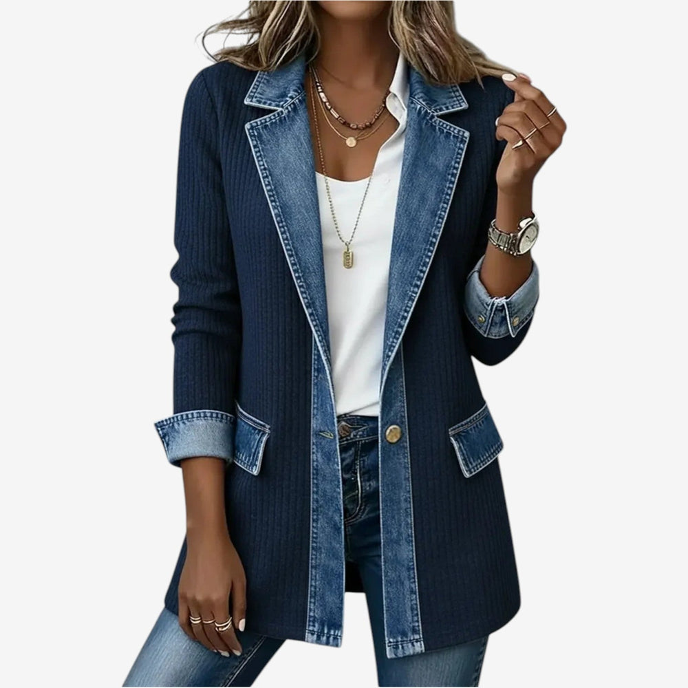 Harriet - Women's Denim Knit Jacket
