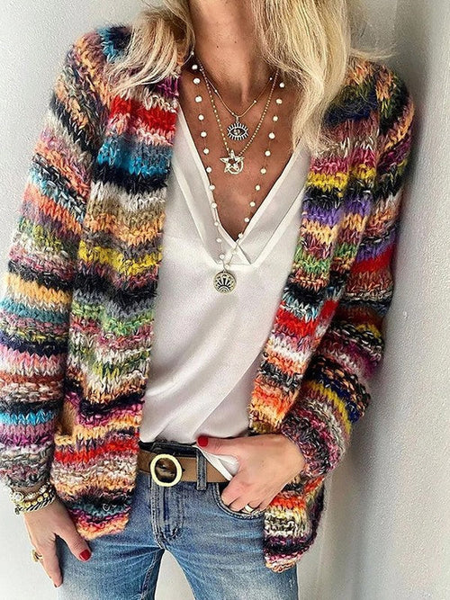 Hazel - Women's Knit Open Front Cardigan