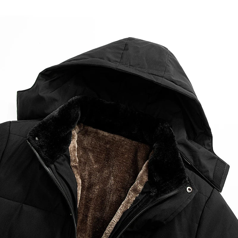 Hugo - Men's Fur Lined Hooded Puffer Jacket