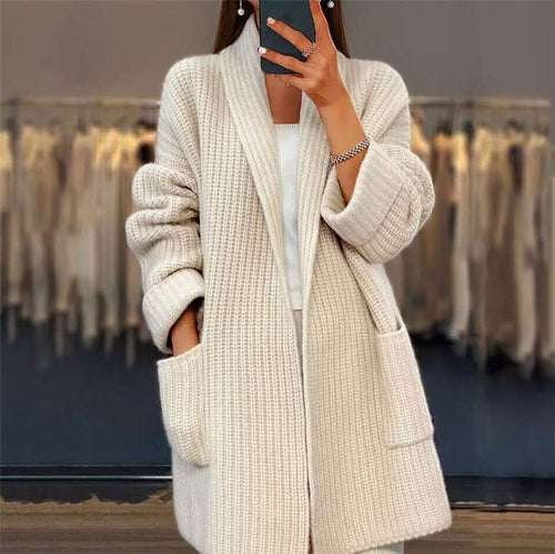 Imogen - Women's Longline Open Front Cardigan