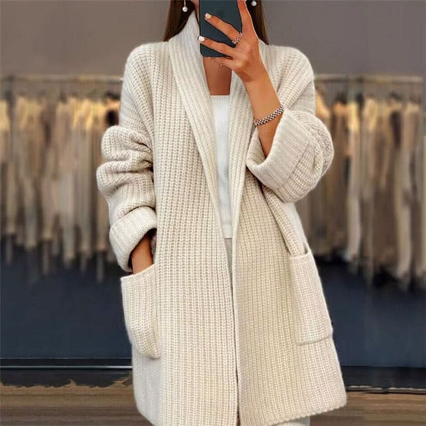 Imogen - Women's Longline Open Front Cardigan