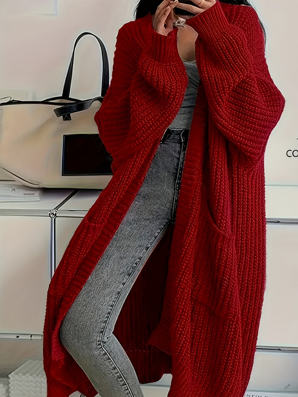 Ingrid - Women's Duster Chunky Knit Cardigan