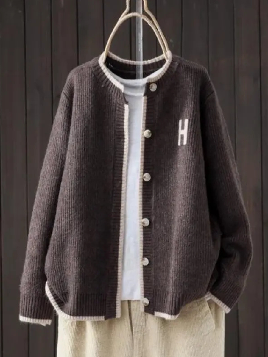 Iris - Women's Button Up Varsity Cardigan