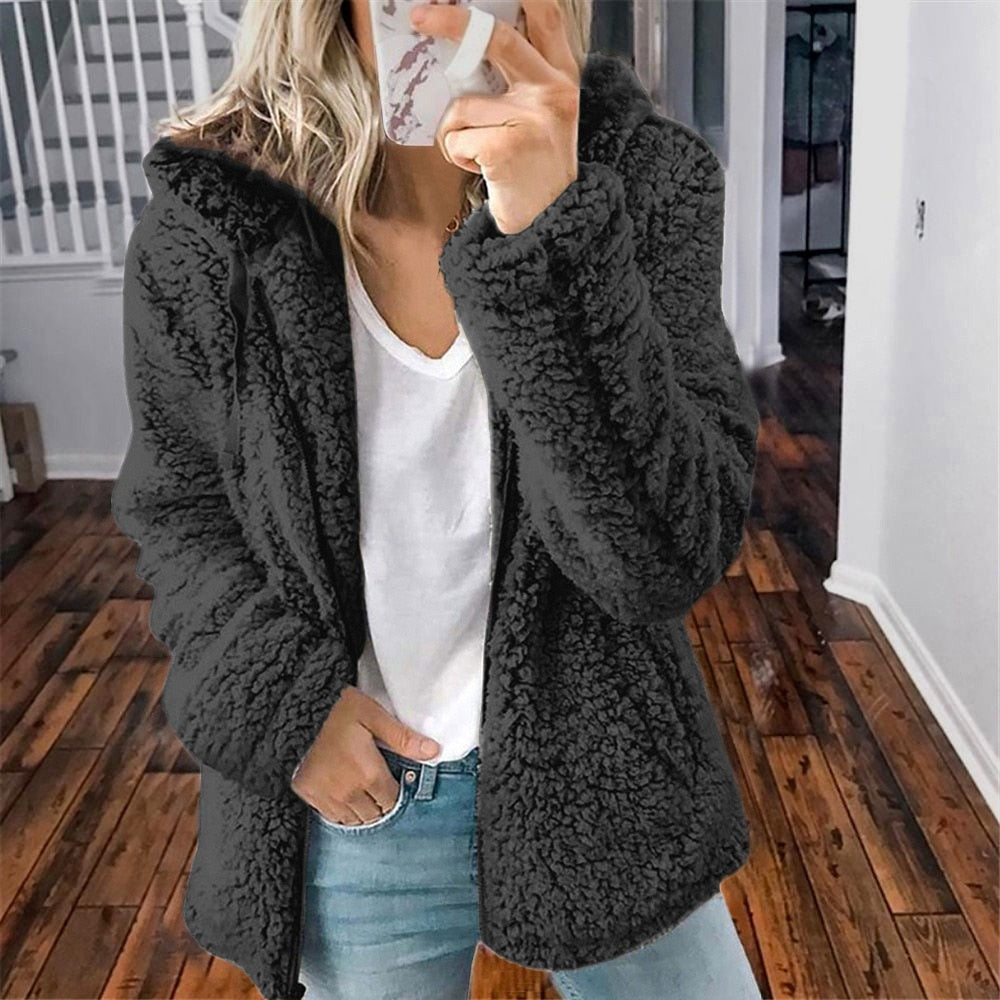 Isolde - Women's Fleece Hooded Jacket