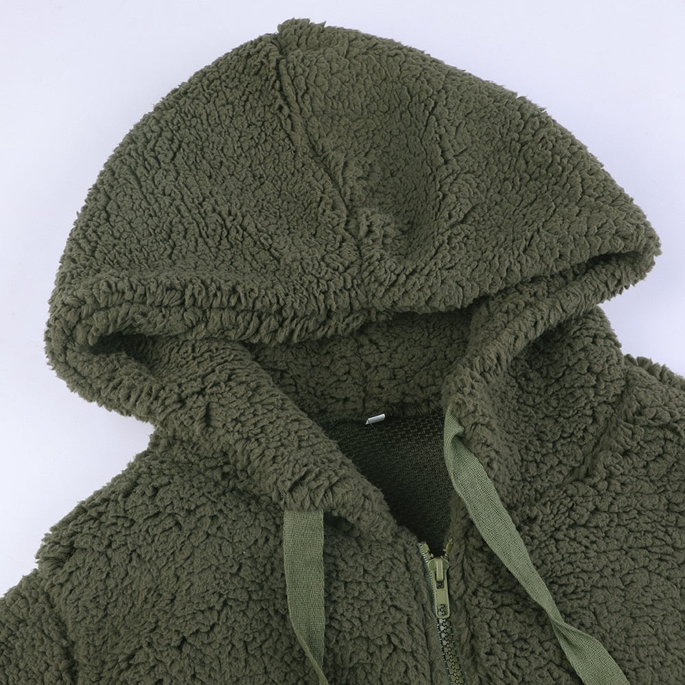 Isolde - Women's Fleece Hooded Jacket