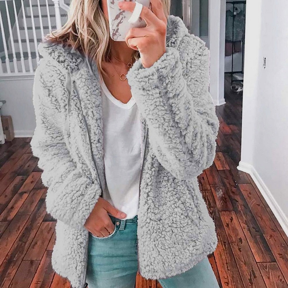 Isolde - Women's Fleece Hooded Jacket