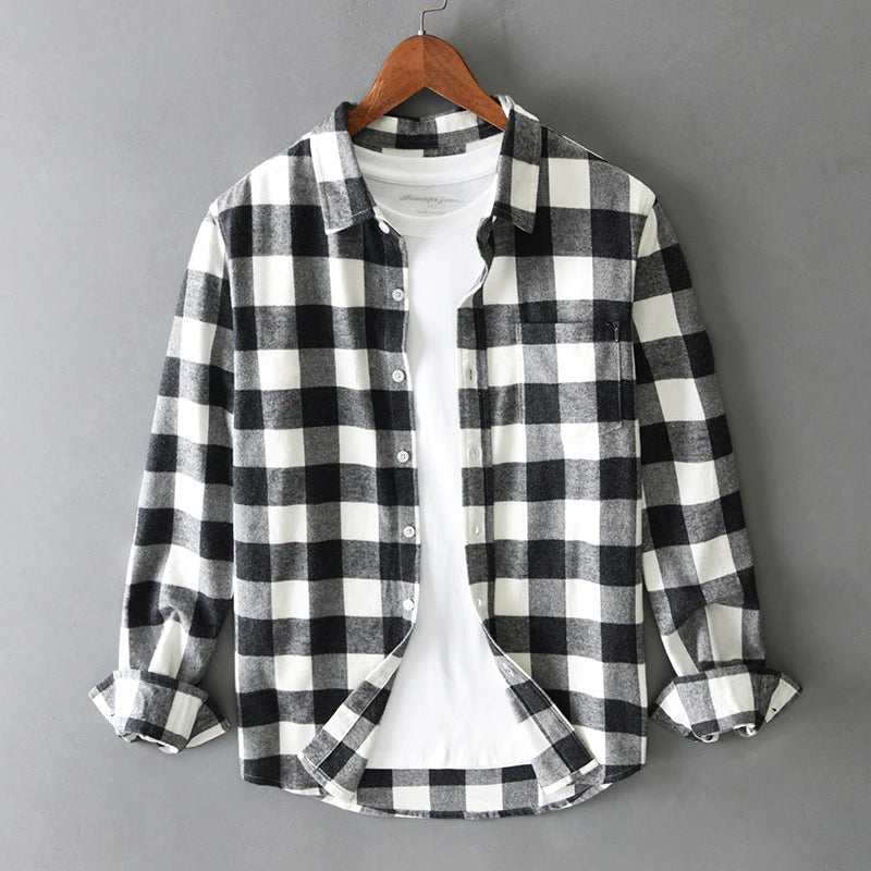 Ivo - Men's Flannel Check Shirt
