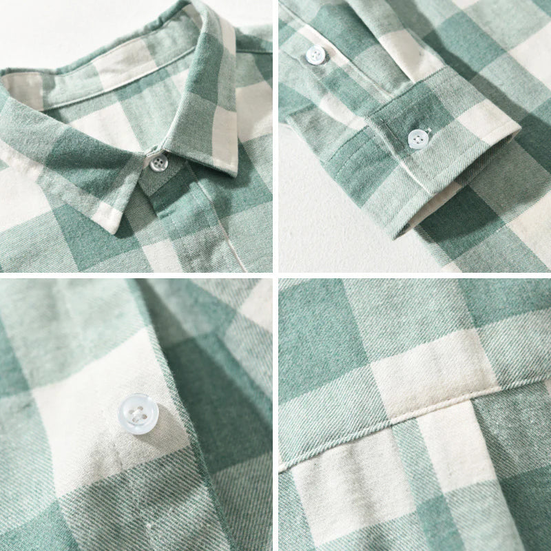 Ivo - Men's Flannel Check Shirt