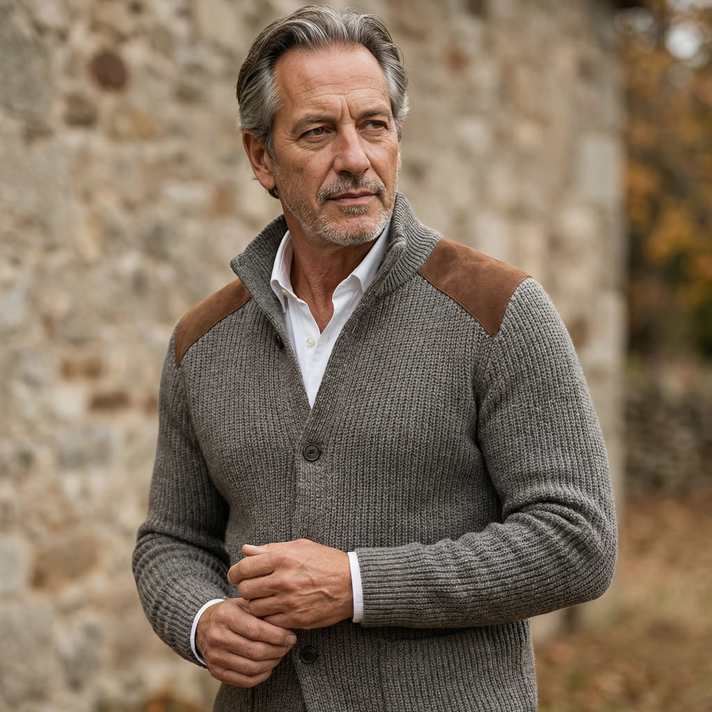Jerome - Men's Button Up Knit Cardigan
