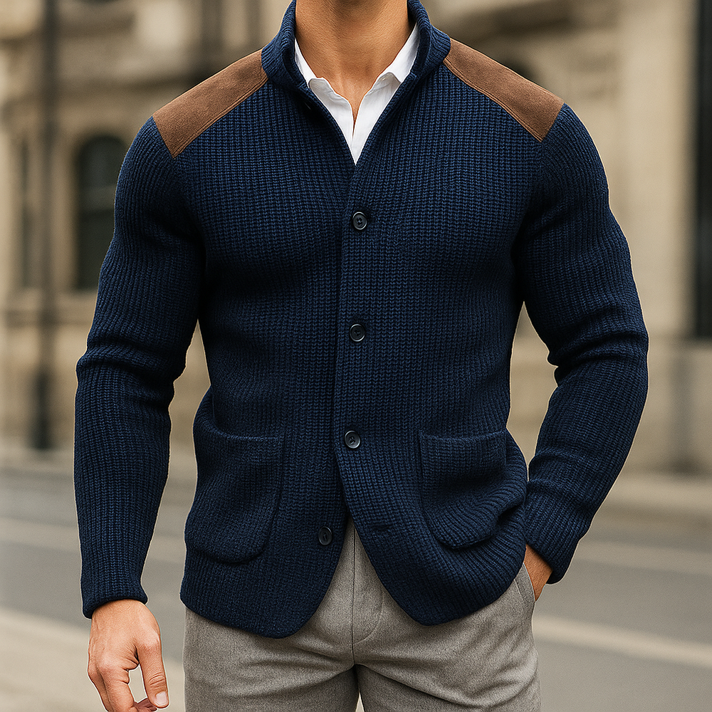 Jerome - Men's Button Up Knit Cardigan
