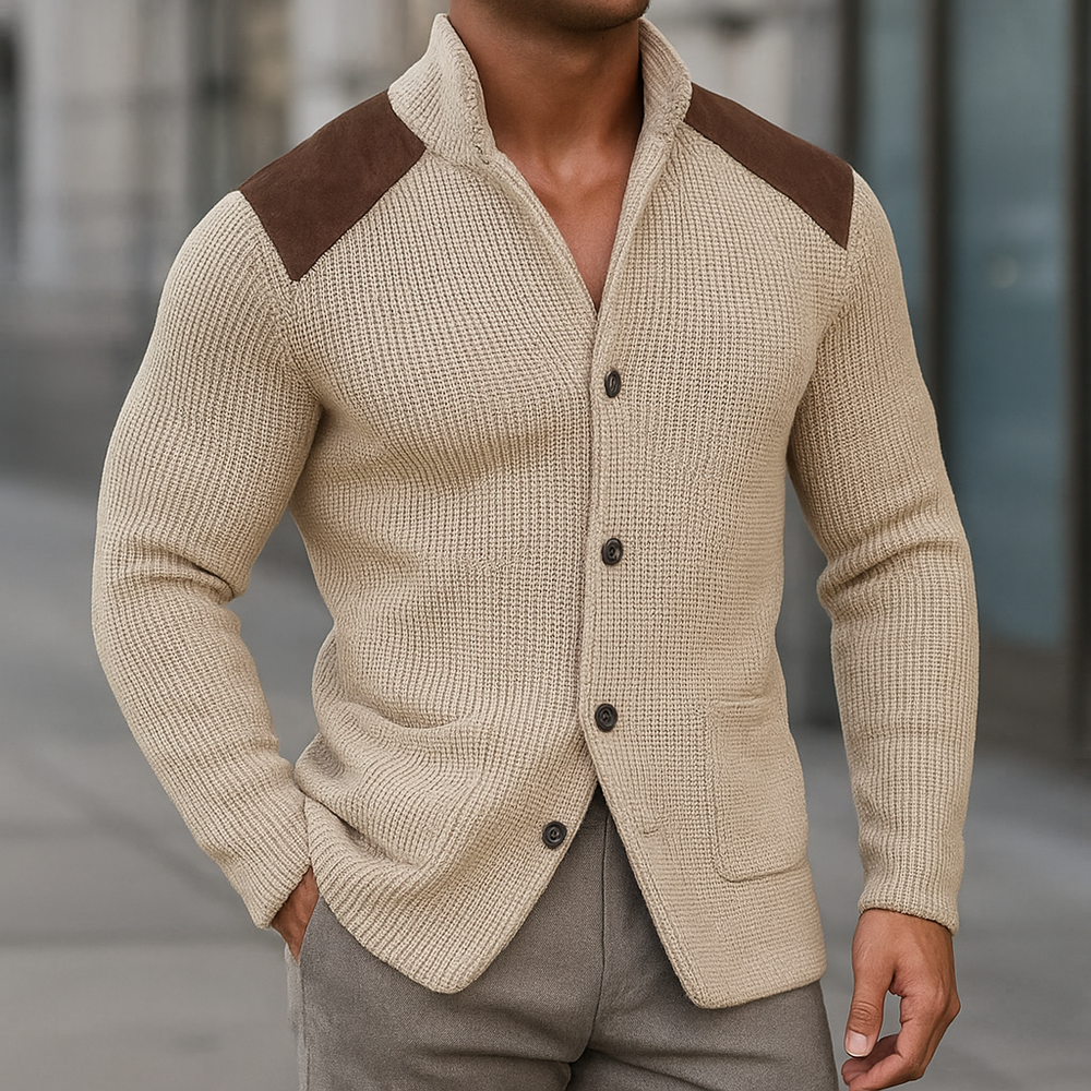 Jerome - Men's Button Up Knit Cardigan