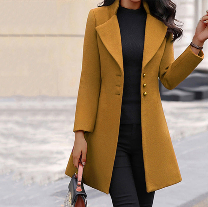 Kendra - Women's Fitted Long Coat