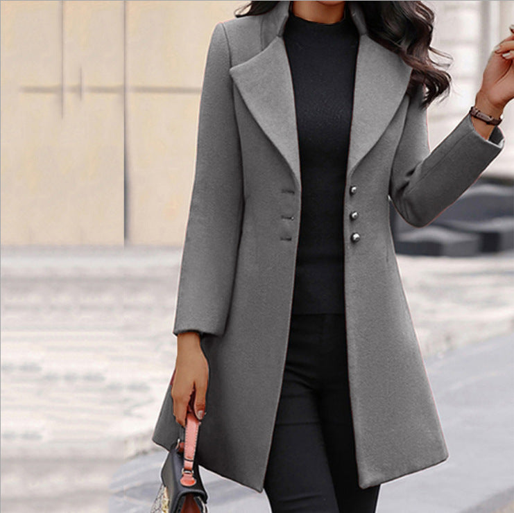 Kendra - Women's Fitted Long Coat
