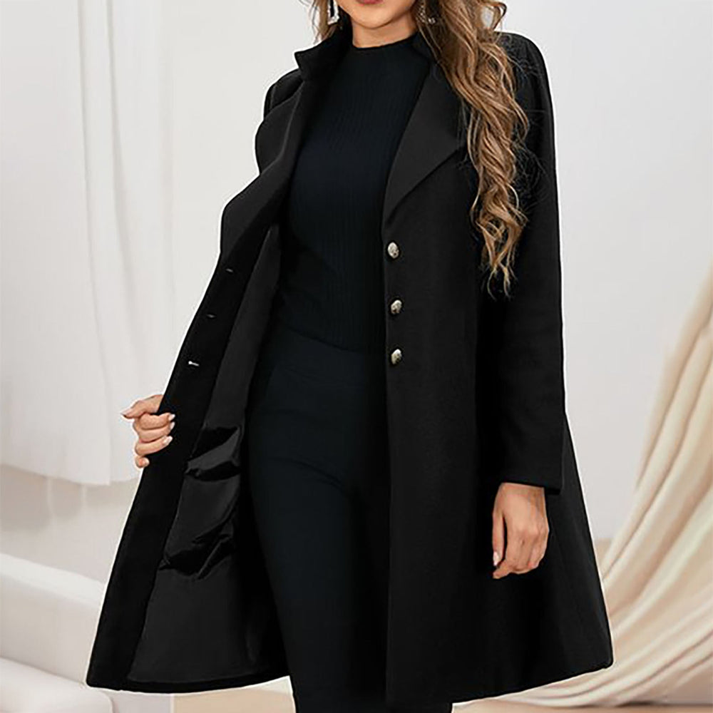 Kendra - Women's Fitted Long Coat