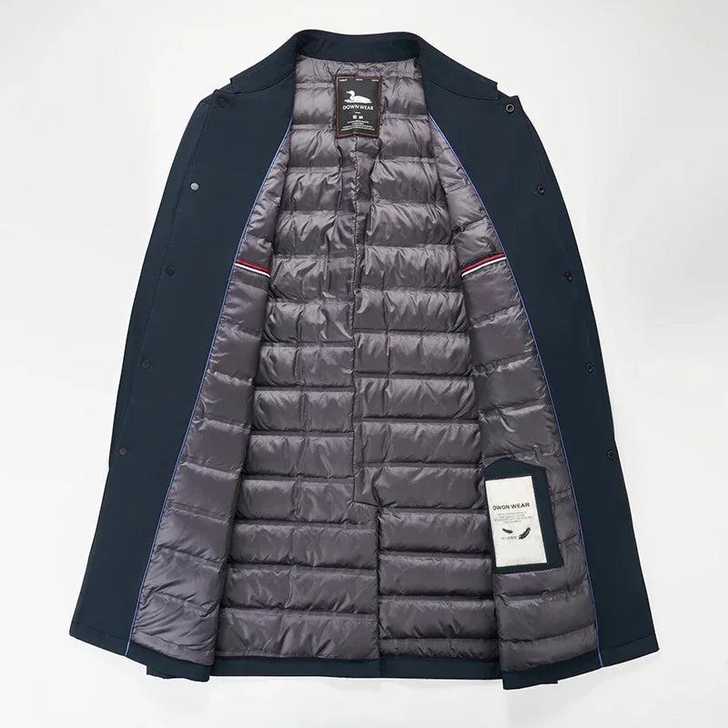 Lambert - Men's Quilted Trench Coat