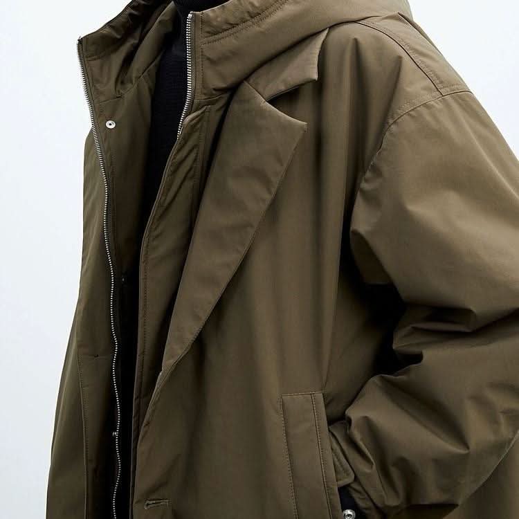 Laurent - Men's Long Hooded Coat