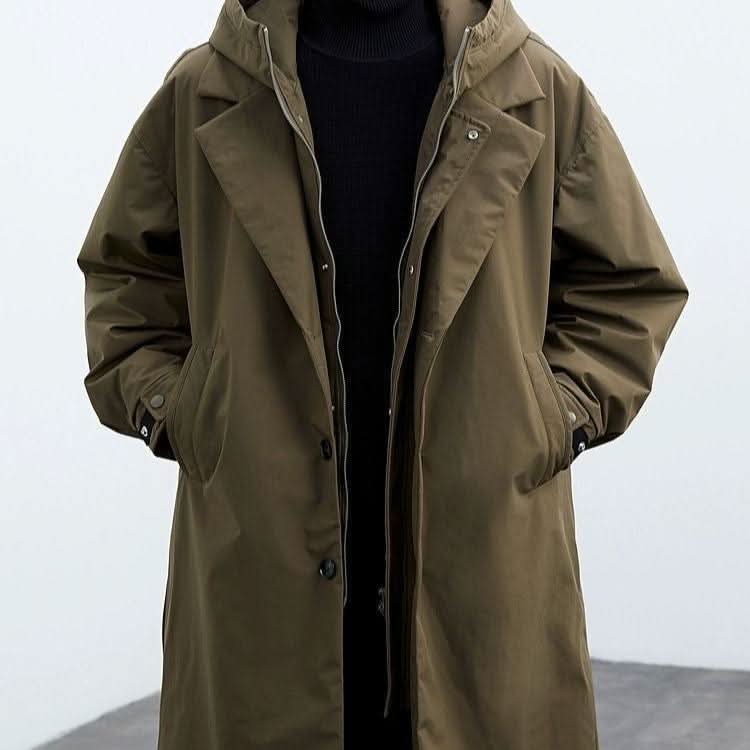 Laurent - Men's Long Hooded Coat