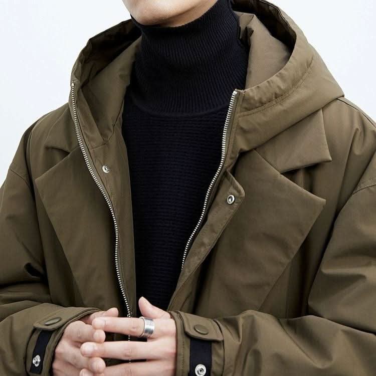 Laurent - Men's Long Hooded Coat