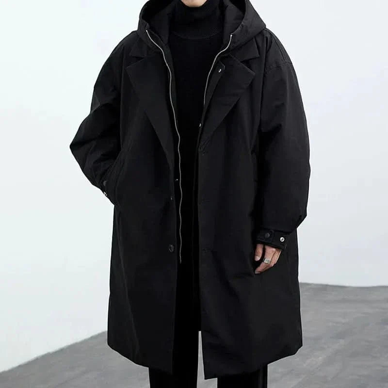 Laurent - Men's Long Hooded Coat