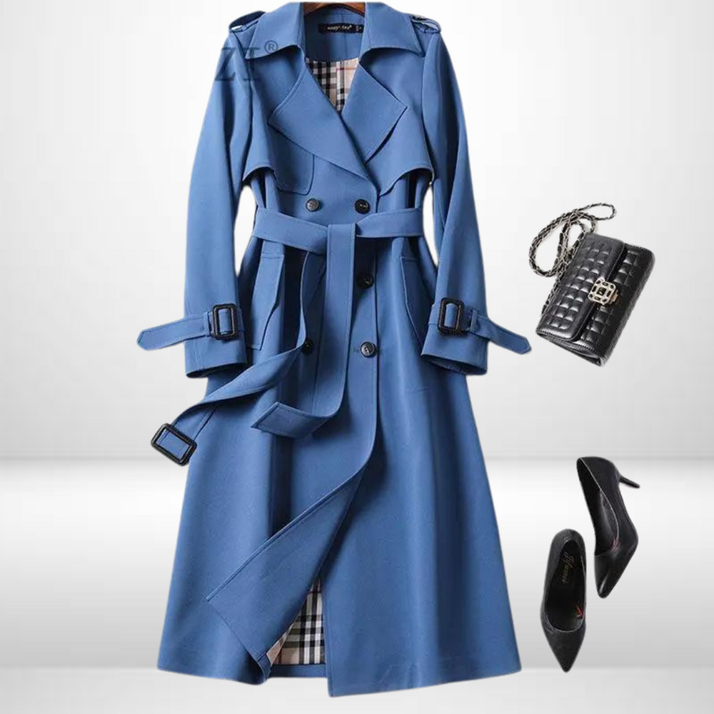 Leonie - Women's Belted Trench Coat