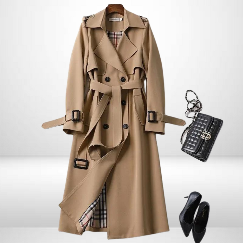 Leonie - Women's Belted Trench Coat