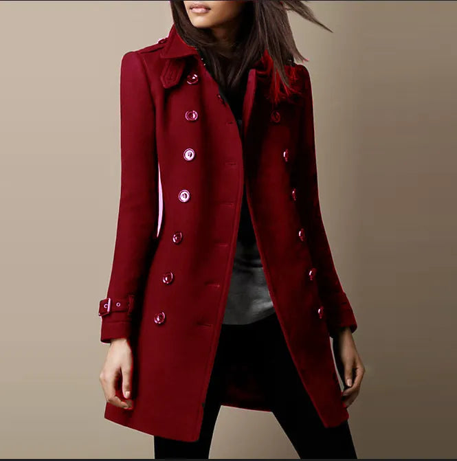 Leonora - Women's Fitted Double Breasted Jacket