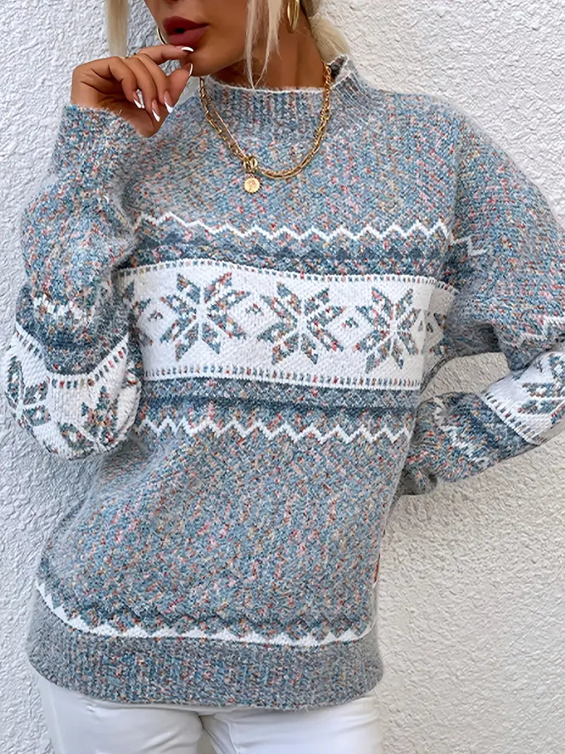 Lucienne - Women's Fair Isle Christmas Knit Sweater