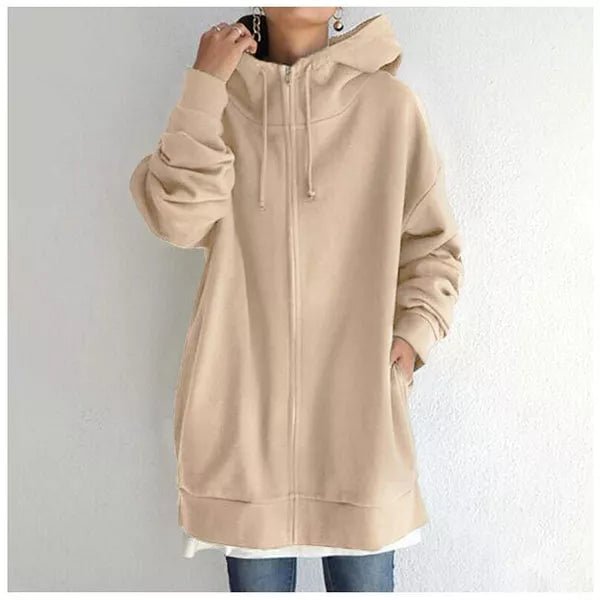 Magnolia - Women's Oversized Zip Up Knit Sweater