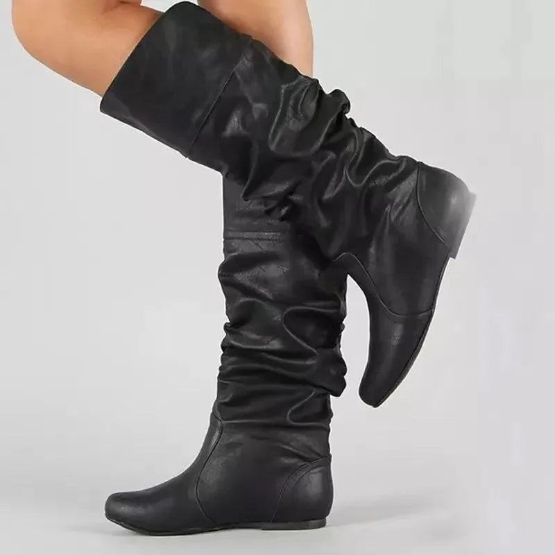 Marianne - Women's Slouch Knee High Boots