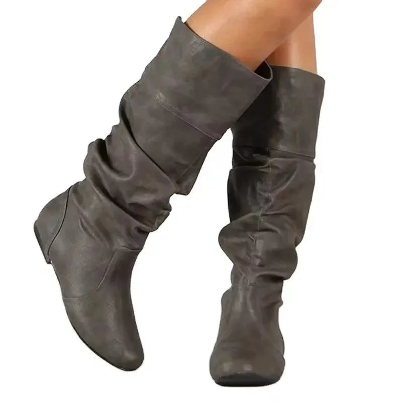 Marianne - Women's Slouch Knee High Boots
