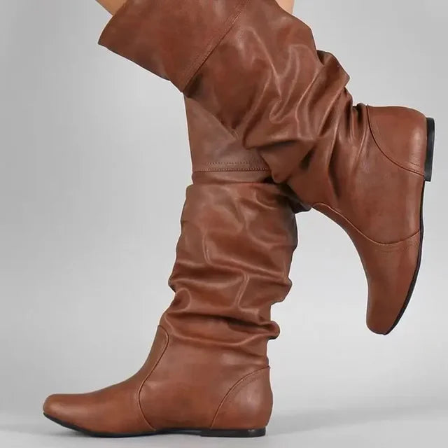 Marianne - Women's Slouch Knee High Boots